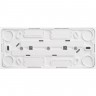Розетка тройная SCHNEIDER ELECTRIC ЭТЮД с заземлением без шторок 16А 250B, белый, Россия PA16-011B