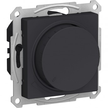 Светорегулятор (диммер) SCHNEIDER ELECTRIC ATLASDESIGN, поворотно-нажимной, LED, RC, 315Вт, механизм, карбон