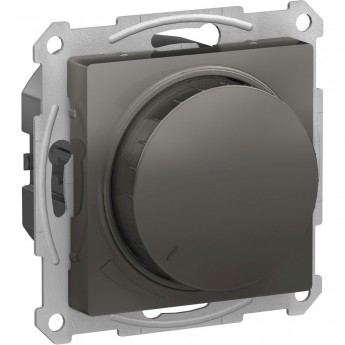 Светорегулятор (диммер) SCHNEIDER ELECTRIC ATLASDESIGN, поворотно-нажимной, LED, RC, 315Вт, механизм, сталь