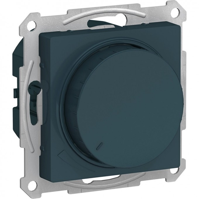 Светорегулятор (диммер) SCHNEIDER ELECTRIC ATLASDESIGN, поворотно-нажимной, LED, RC, 630Вт, механизм, изумруд ATN000836