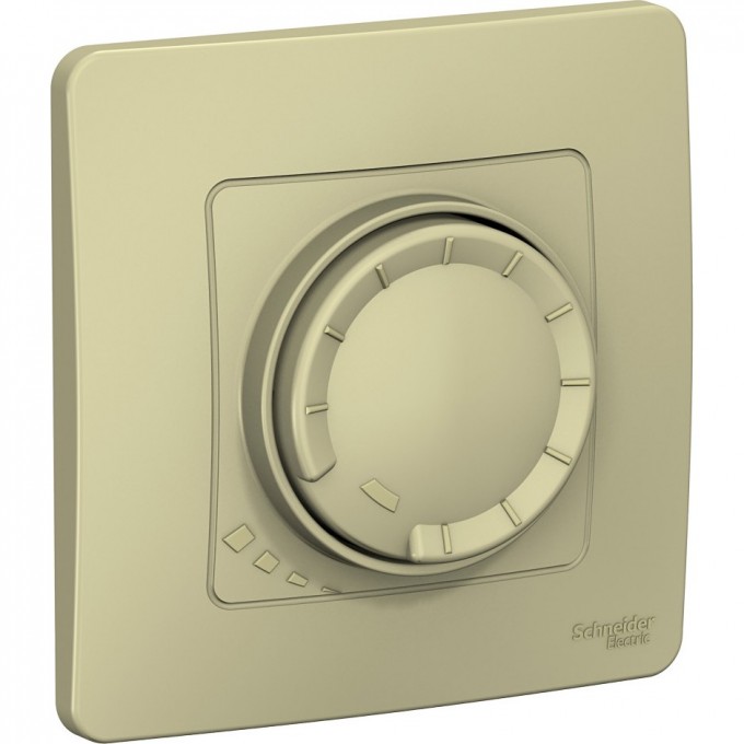 Светорегулятор (диммер) SCHNEIDER ELECTRIC BLANCA поворотно-нажимной универсальный, 400ВТ, бежевый BLNSS040017