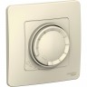 Светорегулятор (диммер) SCHNEIDER ELECTRIC BLANCA поворотно-нажимной универсальный, 400ВТ, молочный BLNSS040012