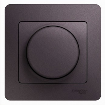 Светорегулятор (диммер) SCHNEIDER ELECTRIC GLOSSA, поворотный, 300Вт, в сборе, сиреневый туман