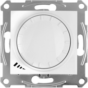 Светорегулятор (диммер) SCHNEIDER ELECTRIC SEDNA поворотно-нажимной, проходной, универсальный, 4-400Вт, белый