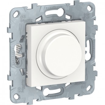 Светорегулятор (диммер) SCHNEIDER ELECTRIC UNICA NEW WISER поворотно-нажимной, универсальный 7-200Вт, белый