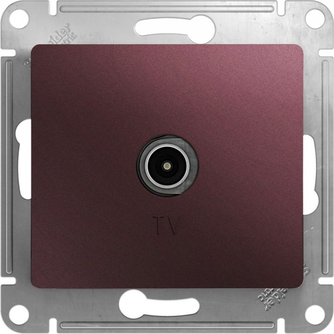 TV антенна коннектор SCHNEIDER ELECTRIC GLOSSA, механизм, БАКЛАЖАНОВЫЙ GSL001193