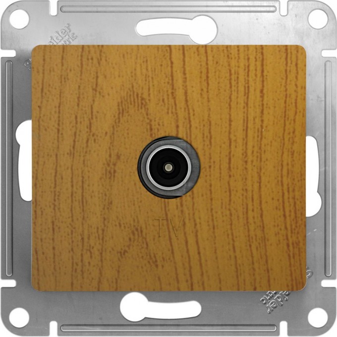 TV антенна коннектор SCHNEIDER ELECTRIC GLOSSA, механизм, ДЕРЕВО ДУБ GSL000593