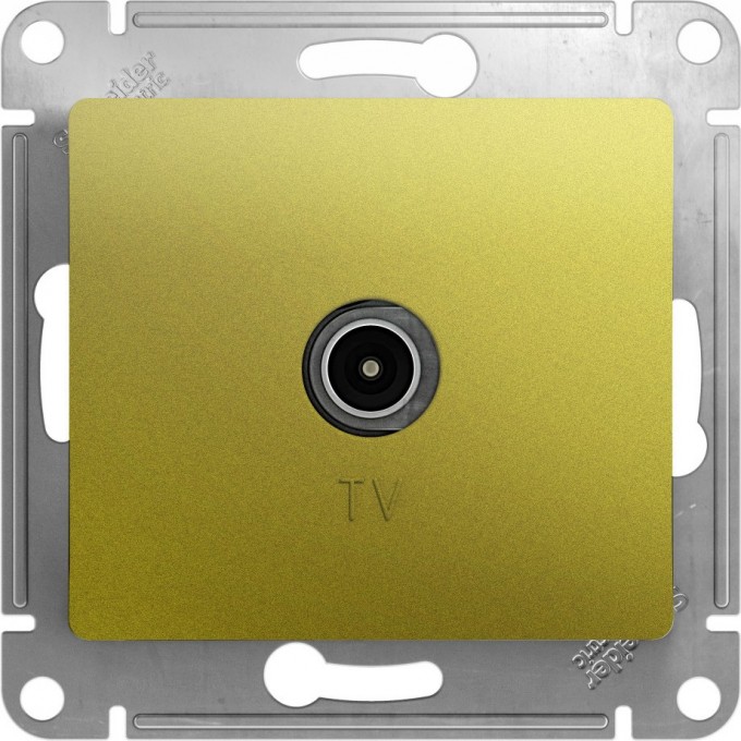 TV антенна коннектор SCHNEIDER ELECTRIC GLOSSA, механизм, ФИСТАШКОВЫЙ GSL001093