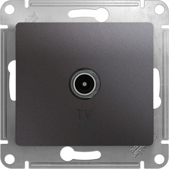 TV антенна коннектор SCHNEIDER ELECTRIC GLOSSA, механизм, ГРАФИТ