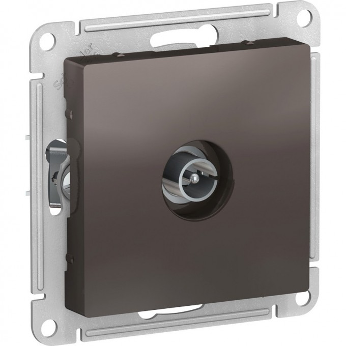 ТВ розетка SCHNEIDER ELECTRIC ATLASDESIGN коннектор, механизм, мокко ATN000693