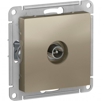 ТВ розетка SCHNEIDER ELECTRIC ATLASDESIGN коннектор, механизм, шампань