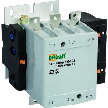 Контактор SCHNEIDER ELECTRIC DEKRAFT 115А 220В АС3 1НО+1НЗ КМ-103