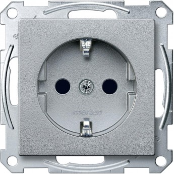 Механизм розетки SCHNEIDER ELECTRIC MERTEN розетки б/шт, АЛЮМИНИЙ, QF SM