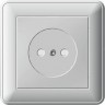Розетка SCHNEIDER ELECTRIC W59 без заземления со шторками, 16А, в сборе, белый RS16-151-18