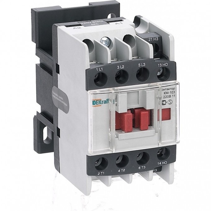 Контактор SCHNEIDER ELECTRIC DEKRAFT 12А 110В АС3 1НО+1НЗ КМ-103 22107DEK