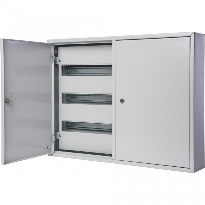 Корпус металлический навесной двудверный DEKRAFT 520х685х120, 90 мод., IP31 30209DEK