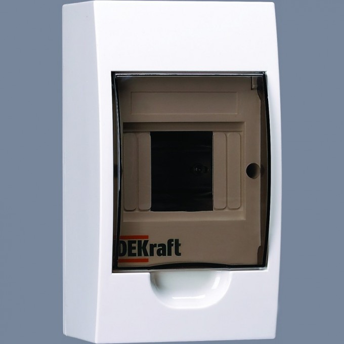 Корпус пластиковый навесной DEKRAFT 4 модуля, IP41, ЩРН-П-4 DEKra 31008DEK