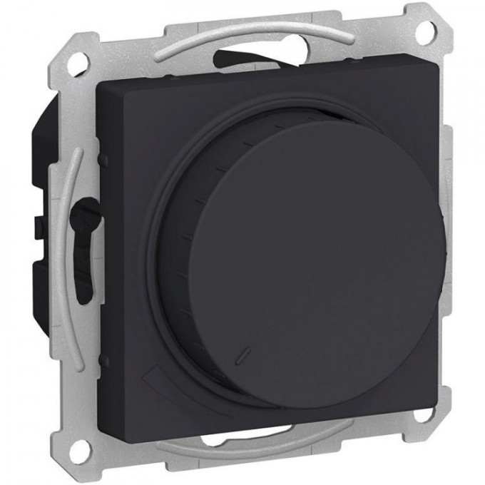 Светорегулятор поворотно-нажимной SCHNEIDER ELECTRIC ATLASDESIGN 400Вт механизм карбон ATN001023