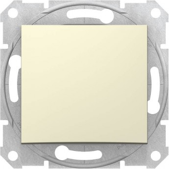 Выключатель кнопочный SCHNEIDER ELECTRIC SEDNA, сх.1, 10А, 250В, БЕЖЕВЫЙ